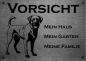Preview: Edelstahl Warnschild Anatolian Shepherd VORSICHT Hier wache ich!